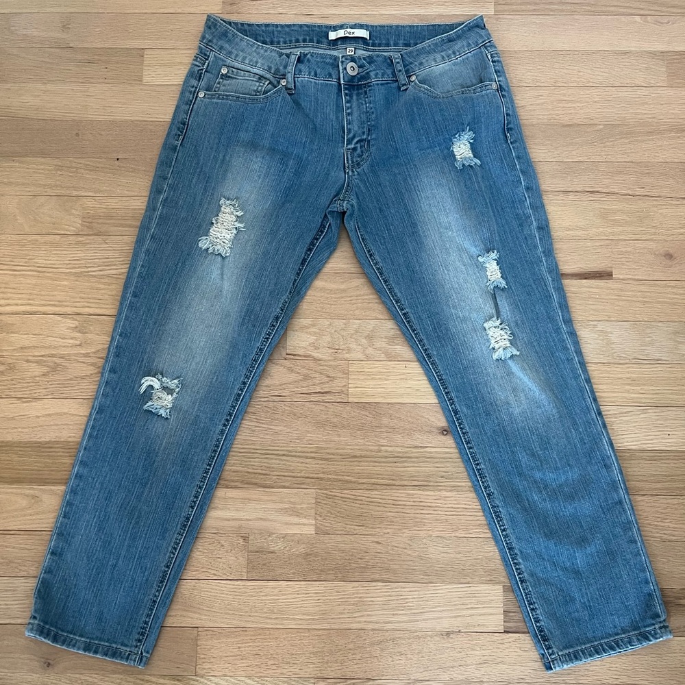 Dex Boyfriend Relaxed Cropped Fit Jeans